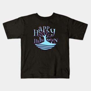 Happy Halloween Haunted Tree Kids T-Shirt